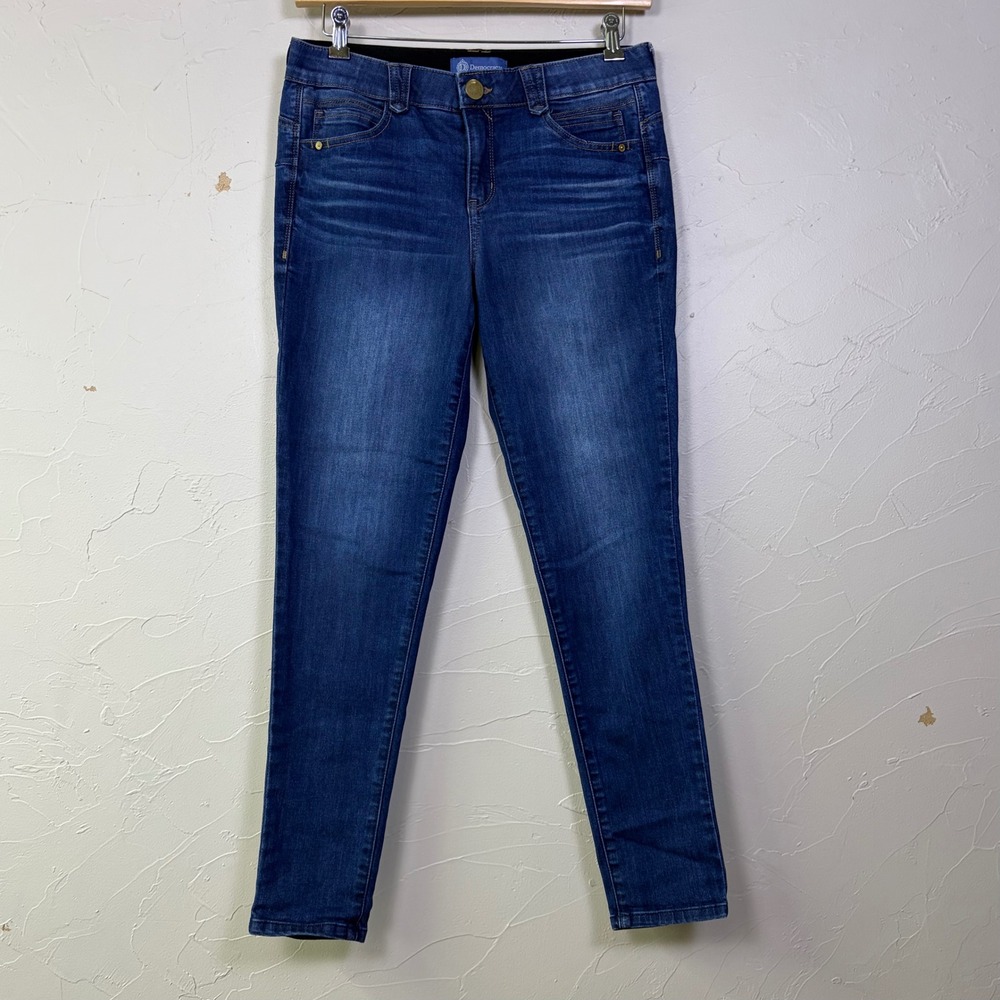 Democracy Ab solution Skinny Jeans Womens 10 Blue Denim Stretch Casual Chic‎
